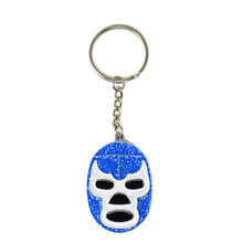 Load image into Gallery viewer, Blue Demon Mask Keychain