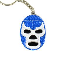 Load image into Gallery viewer, Blue Demon Mask Keychain