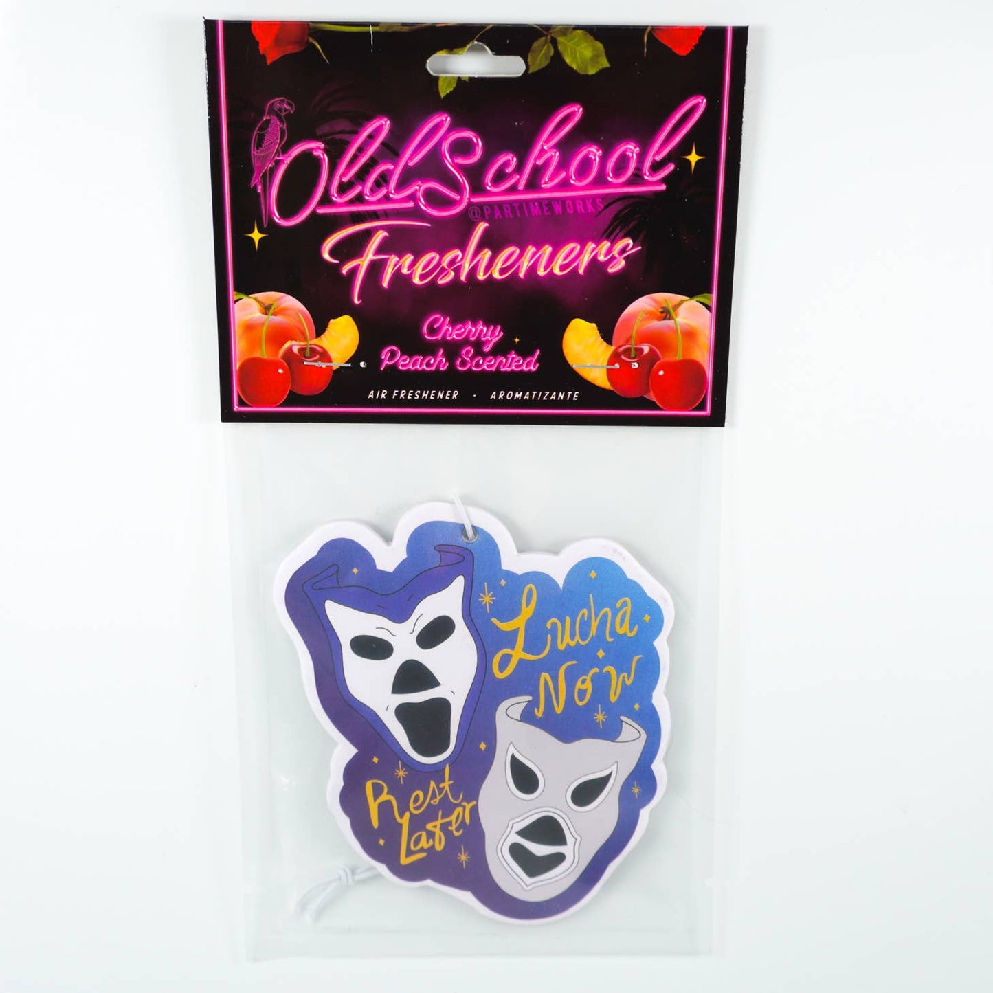 Lucha Now, Rest Later (Cherry Peach Scent) Air Freshener