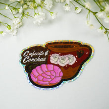 Load image into Gallery viewer, Cafecito & Conchas 3" Sticker