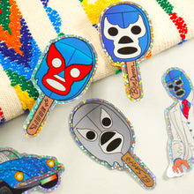 Load image into Gallery viewer, Lucha Libre Paletas 3” Sticker Bundle