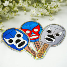 Load image into Gallery viewer, Lucha Libre Paletas 3” Sticker Bundle