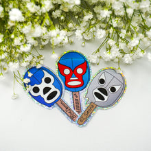 Load image into Gallery viewer, Lucha Libre Paletas 3” Sticker Bundle