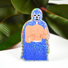 Load image into Gallery viewer, Blue Demon Luchador 3" Sticker