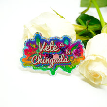 Load image into Gallery viewer, Vete a la Chingada (Floral) 3" Sticker