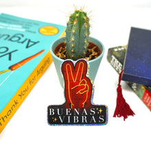 Load image into Gallery viewer, Buenas Vibras Peace 3" Sticker