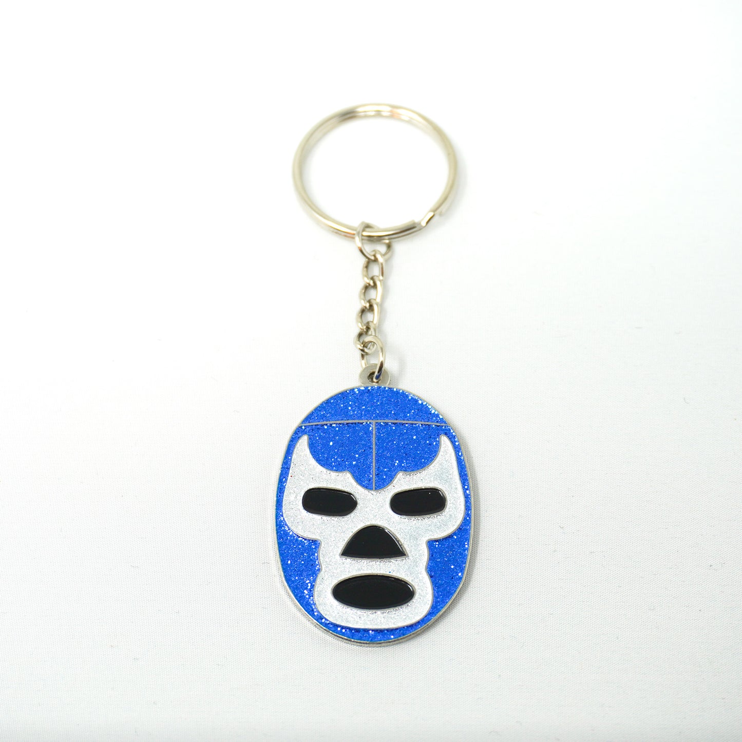 Blue Demon Mask Keychain