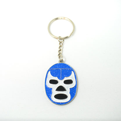 Blue Demon Mask Keychain