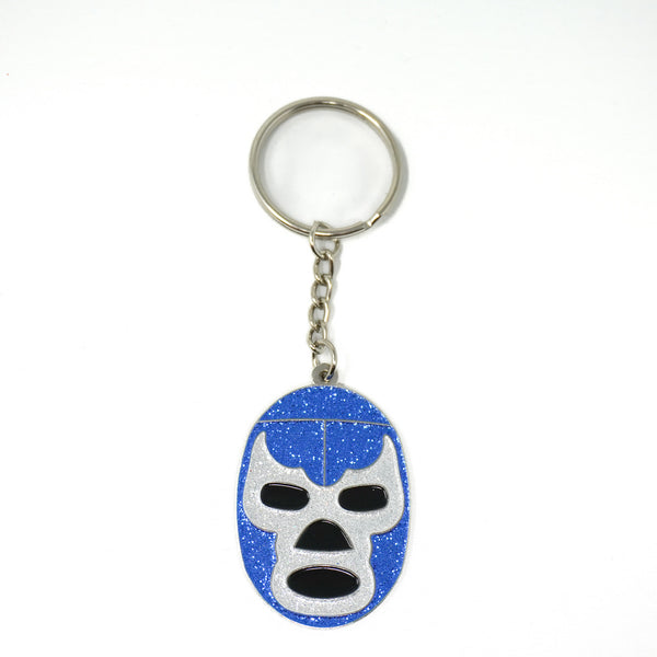 Blue Demon Mask Keychain
