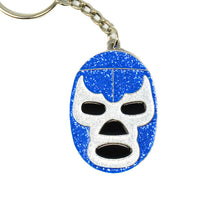 Load image into Gallery viewer, Blue Demon Mask Keychain