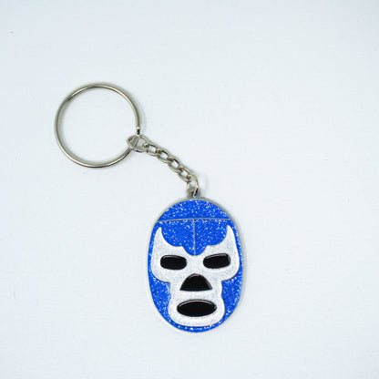 Blue Demon Mask Keychain