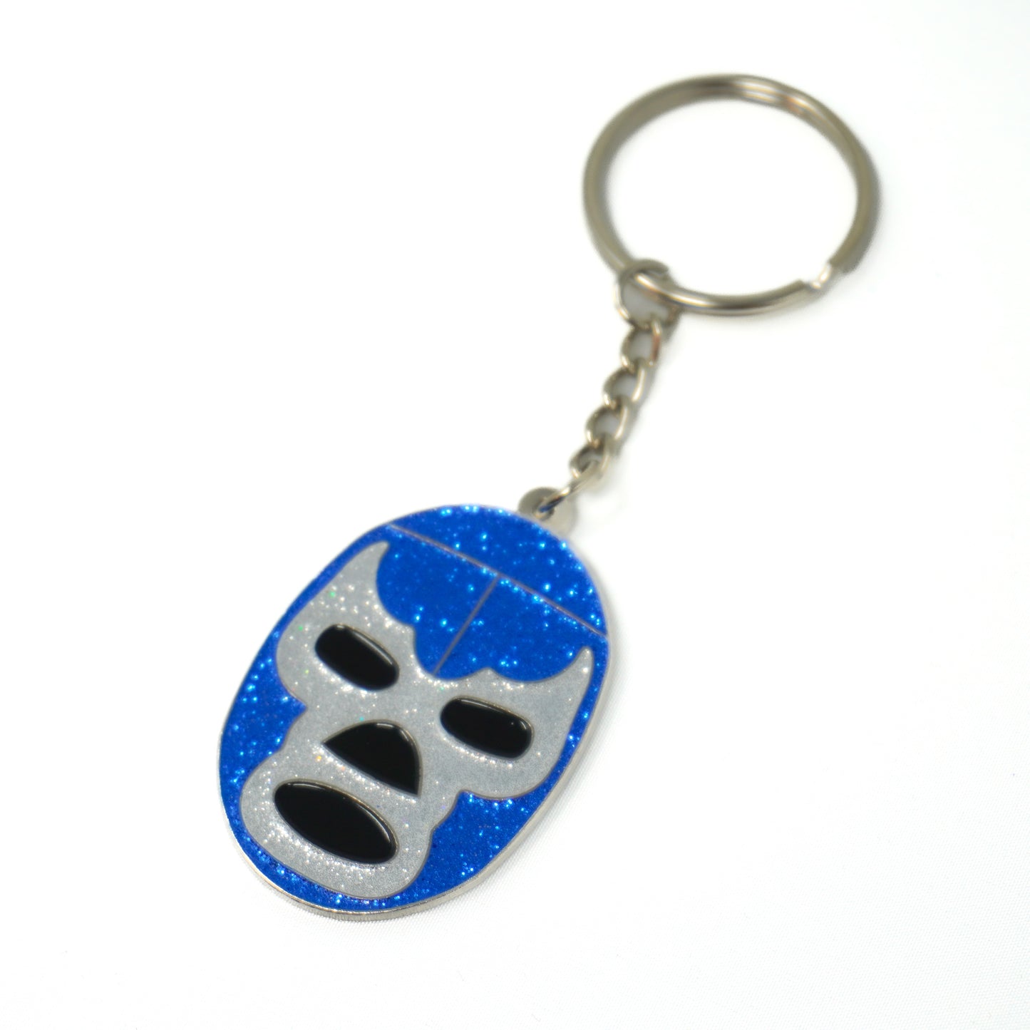 Blue Demon Mask Keychain