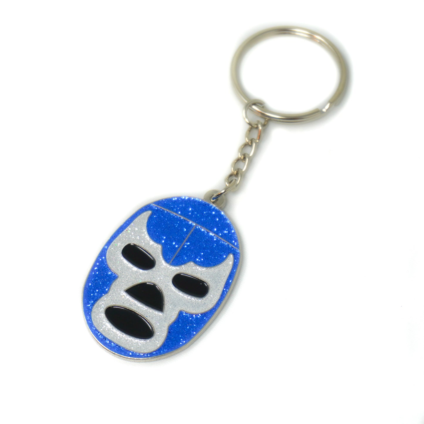 Blue Demon Mask Keychain