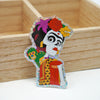 Frida con Changuito 3" Sticker