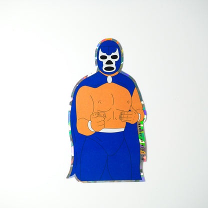 Luchador Blue Demon 5" Sticker