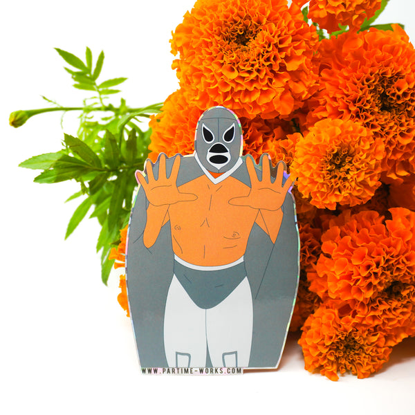 Luchador El Santo 5" Sticker