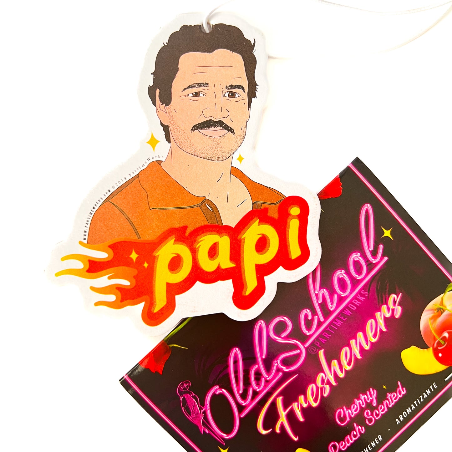 Pascal (Cherry Peach Scent) Air Freshener 2-Sided