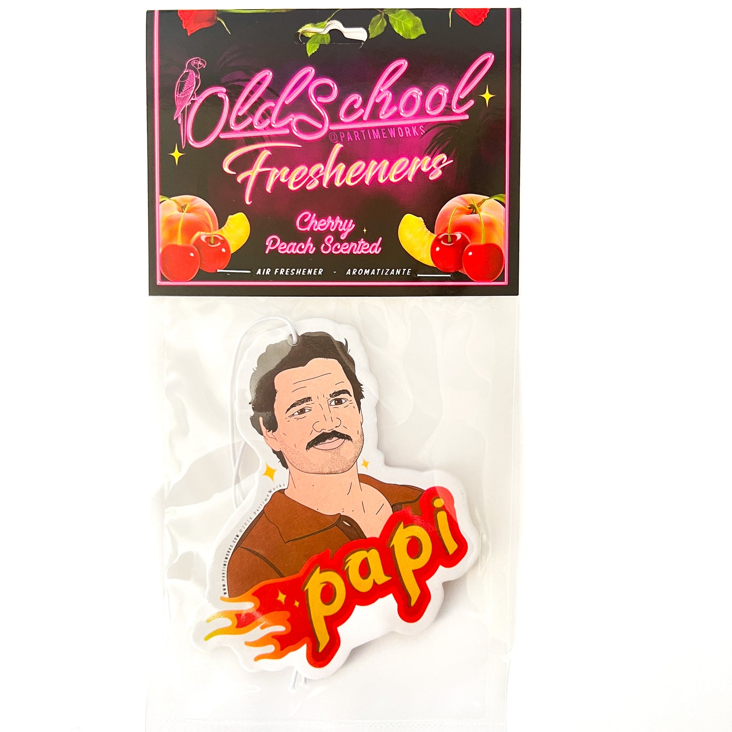 Pascal (Cherry Peach Scent) Air Freshener 2-Sided