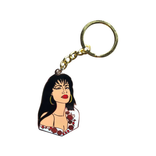 La Rosa Enamel Keychain