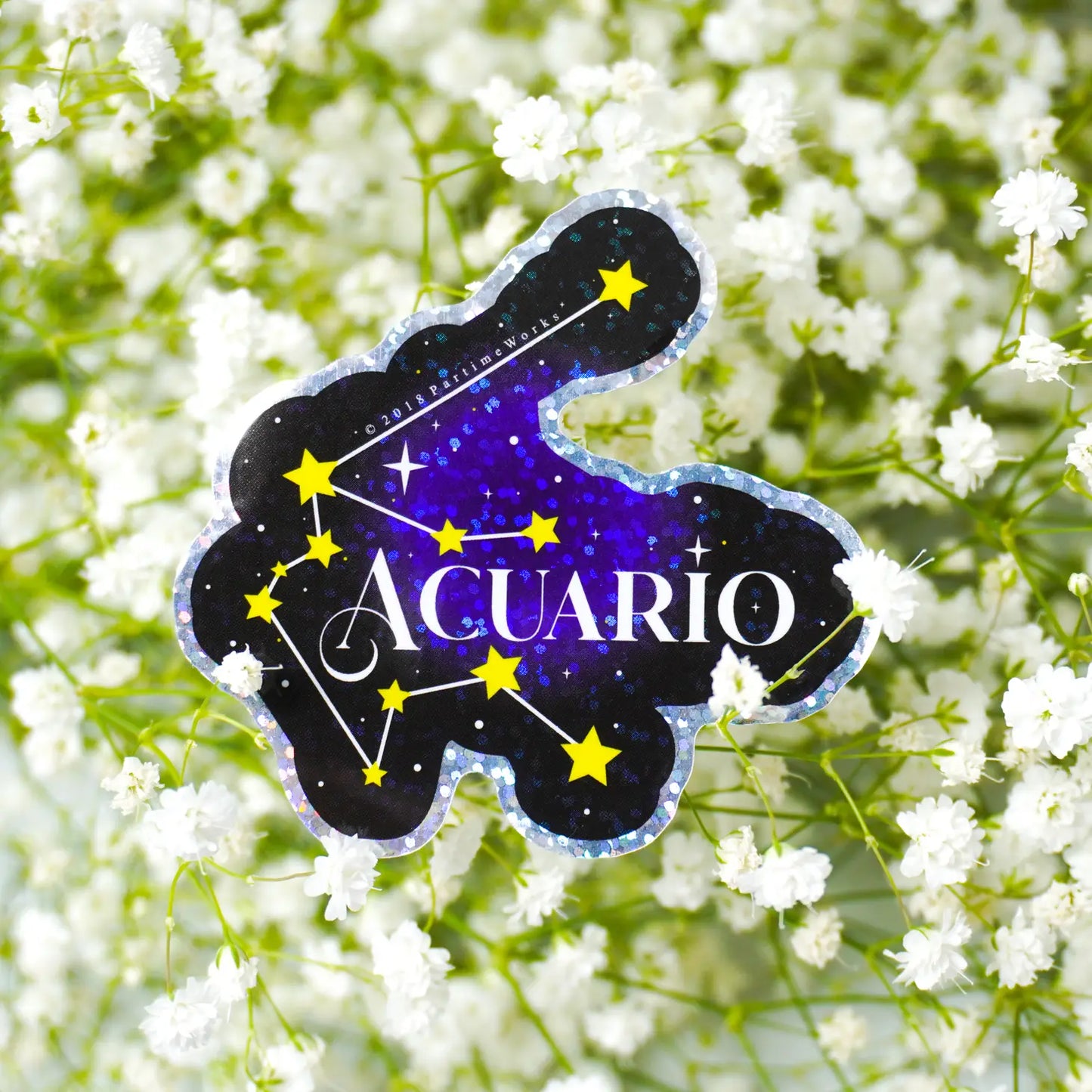 Acuario Horoscopo 3" Sticker