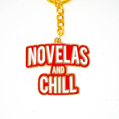 Novelas and Chill Keychain