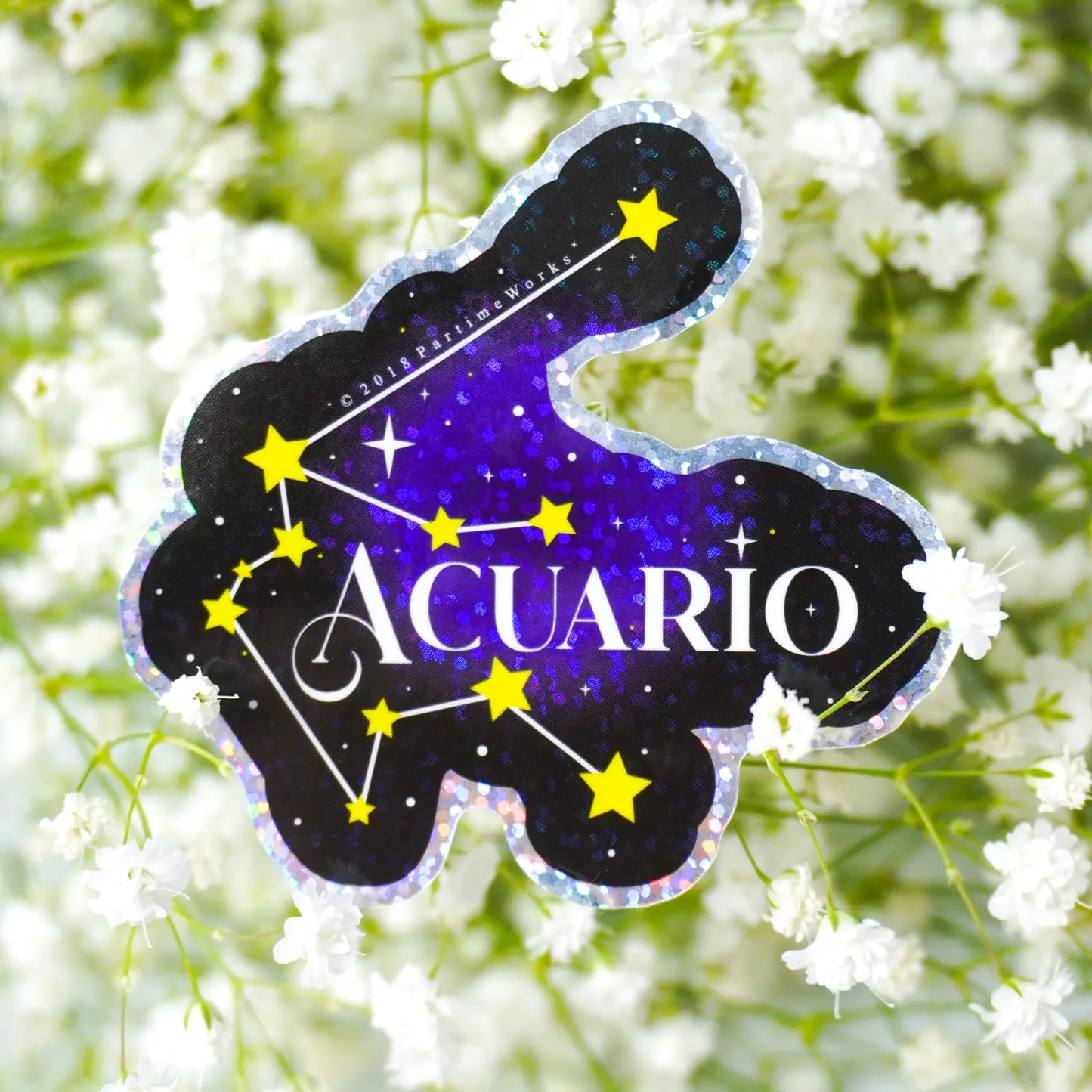 Acuario Horoscopo 3" Sticker