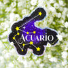 Acuario Horoscopo 3" Sticker