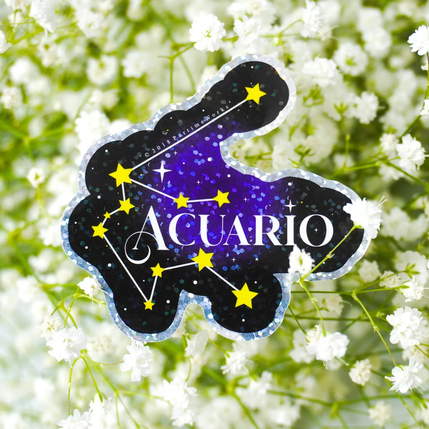 Acuario Horoscopo 3" Sticker