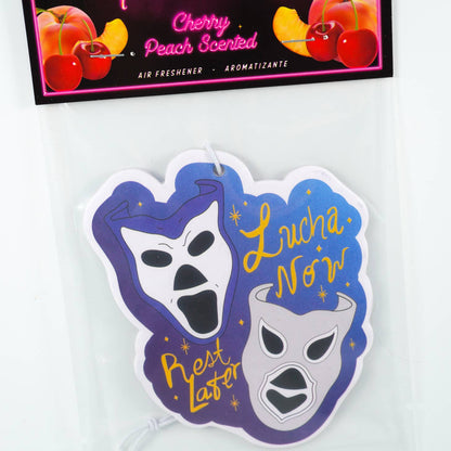 Lucha Now, Rest Later (Cherry Peach Scent) Air Freshener