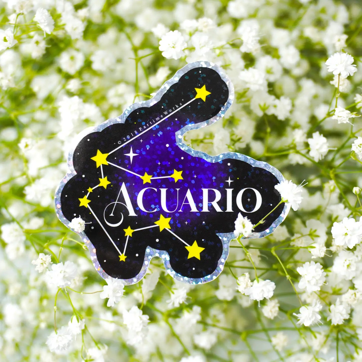 Acuario Horoscopo 3" Sticker