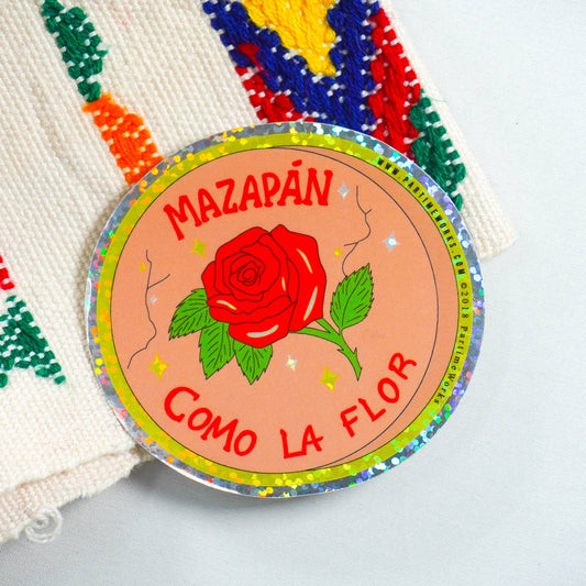 Mazapan de la flor 3" Sticker