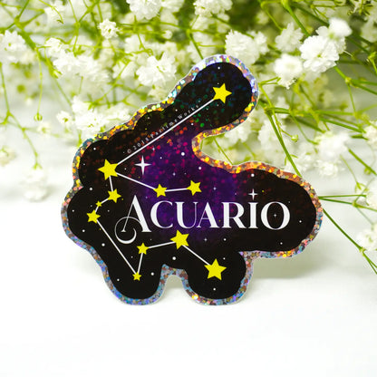 Acuario Horoscopo 3" Sticker