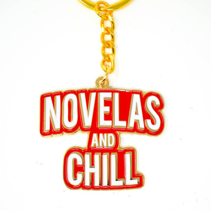 Novelas and Chill Keychain