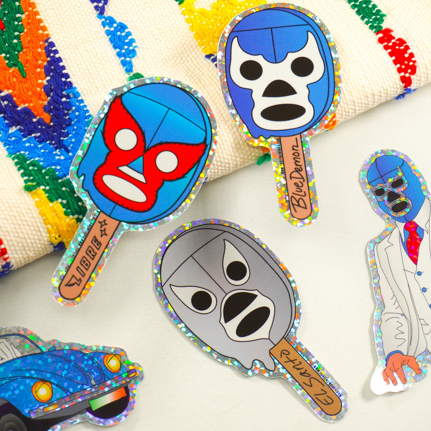 Lucha Libre Paletas 3” Sticker Bundle