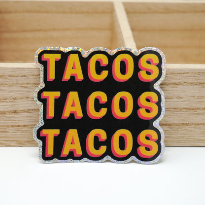 Tacos 3" Sticker