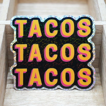 Tacos 3" Sticker