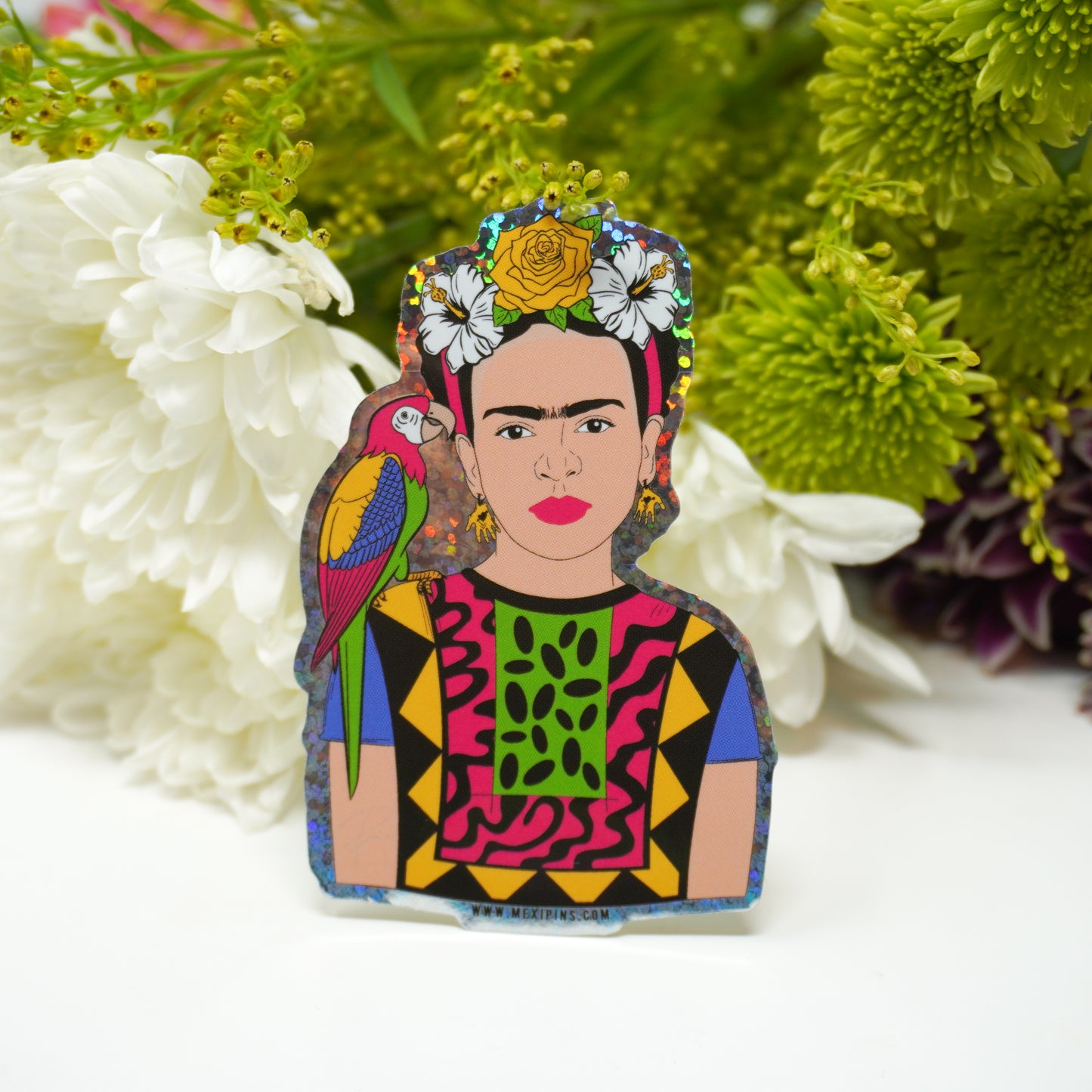 Frida Parrot 3" Sticker