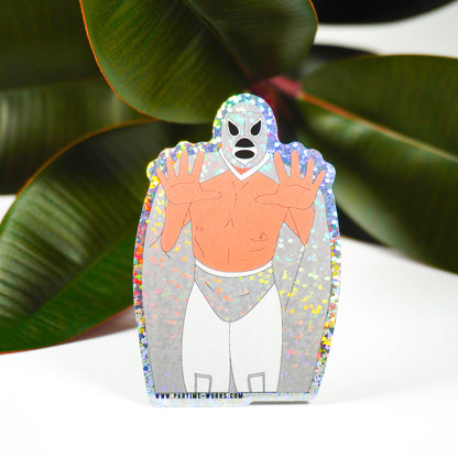 El Santo Luchador 3" Sticker