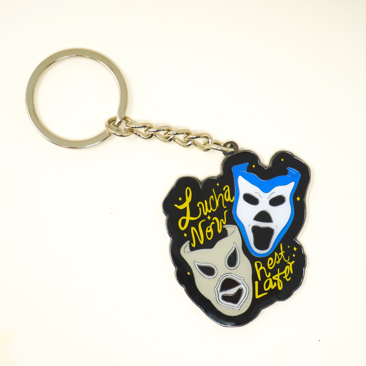 Lucha Now Rest Later Keychain