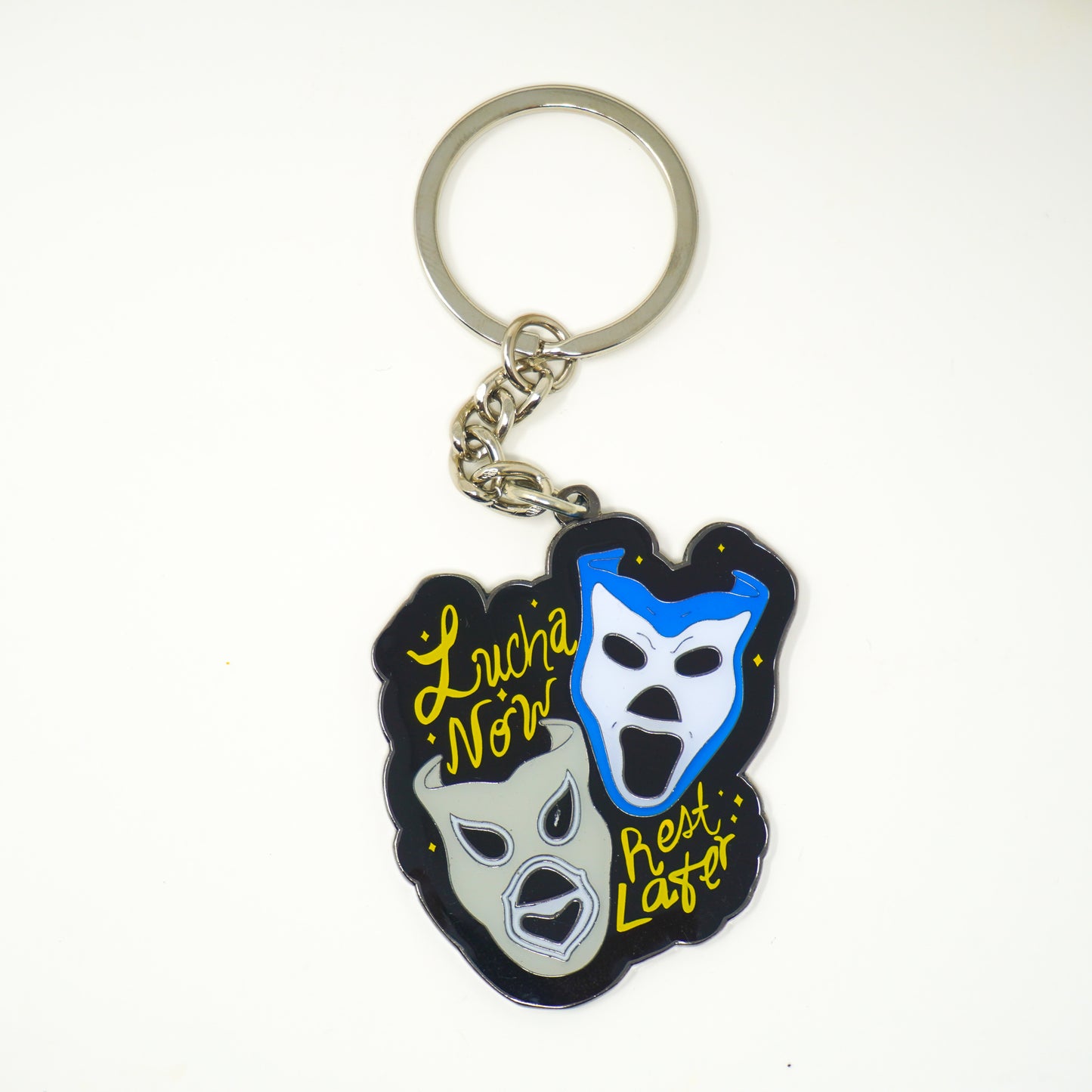 Lucha Now Rest Later Keychain