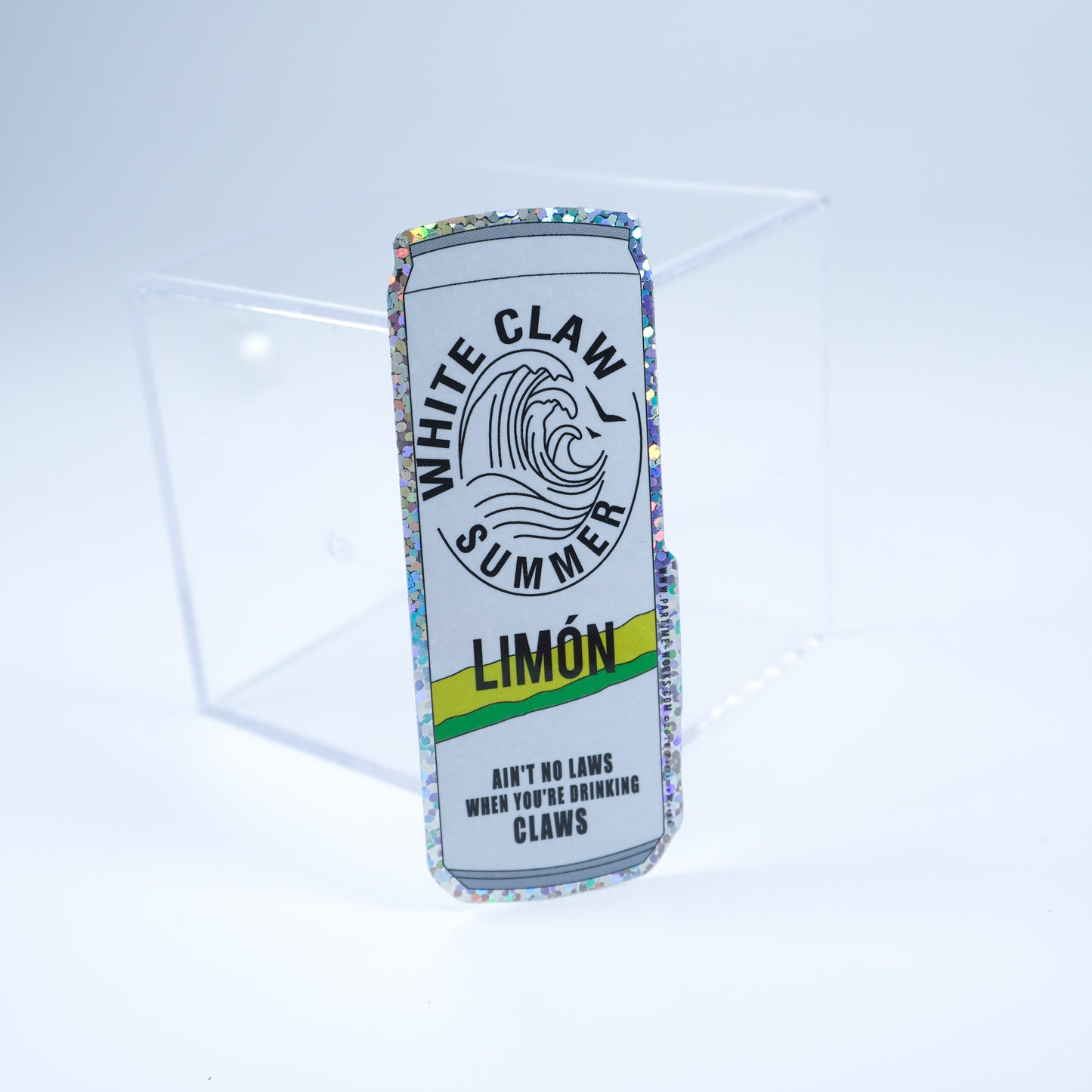 White Limon 3" Sticker