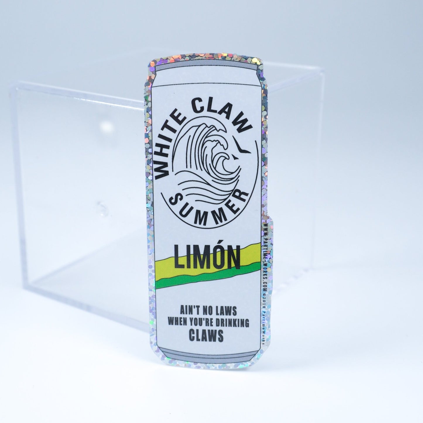 White Limon 3" Sticker