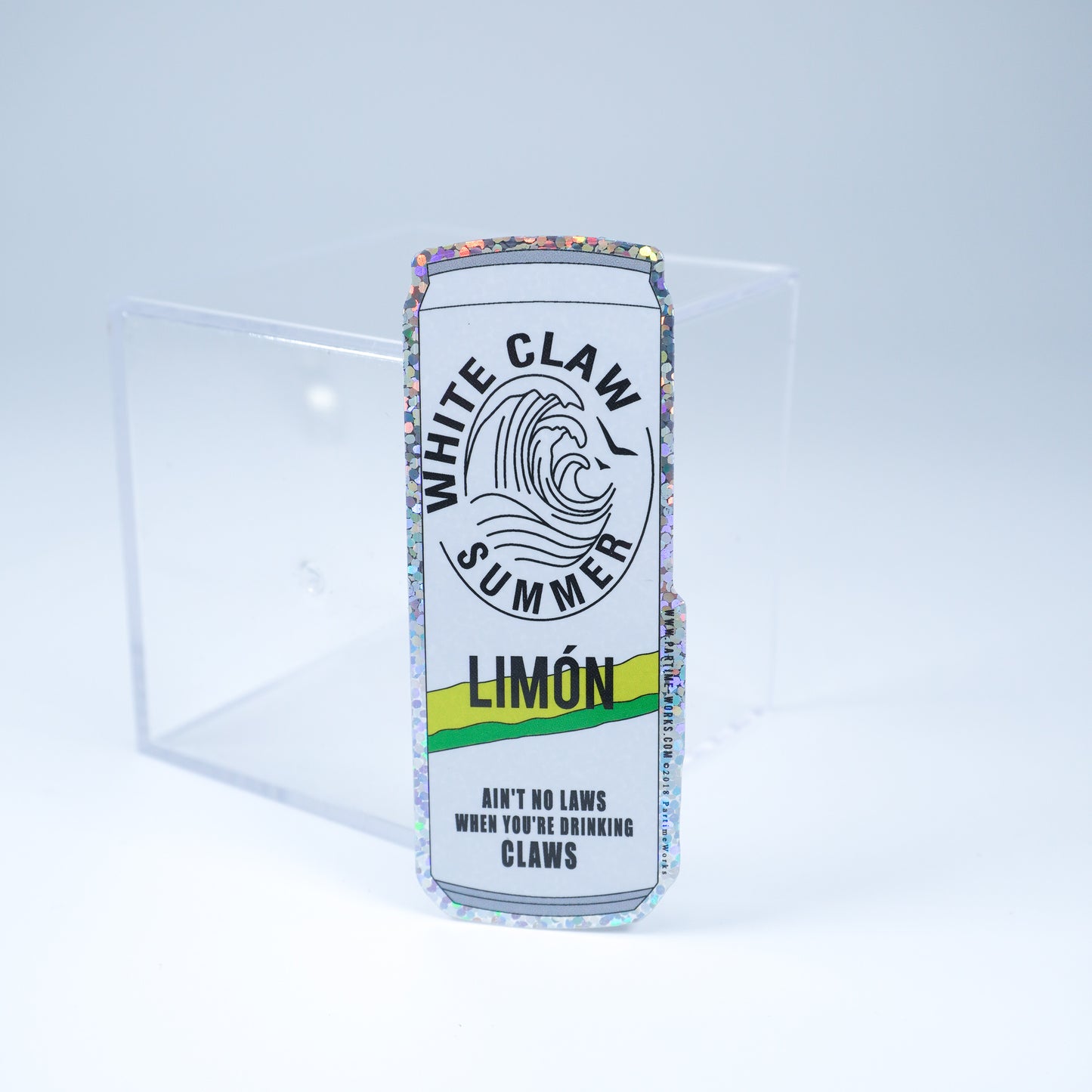 White Limon 3" Sticker