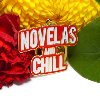 Novelas and Chill Keychain