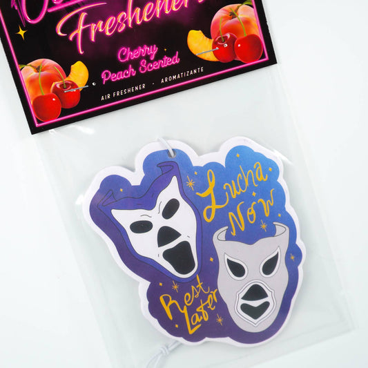 Lucha Now, Rest Later (Cherry Peach Scent) Air Freshener