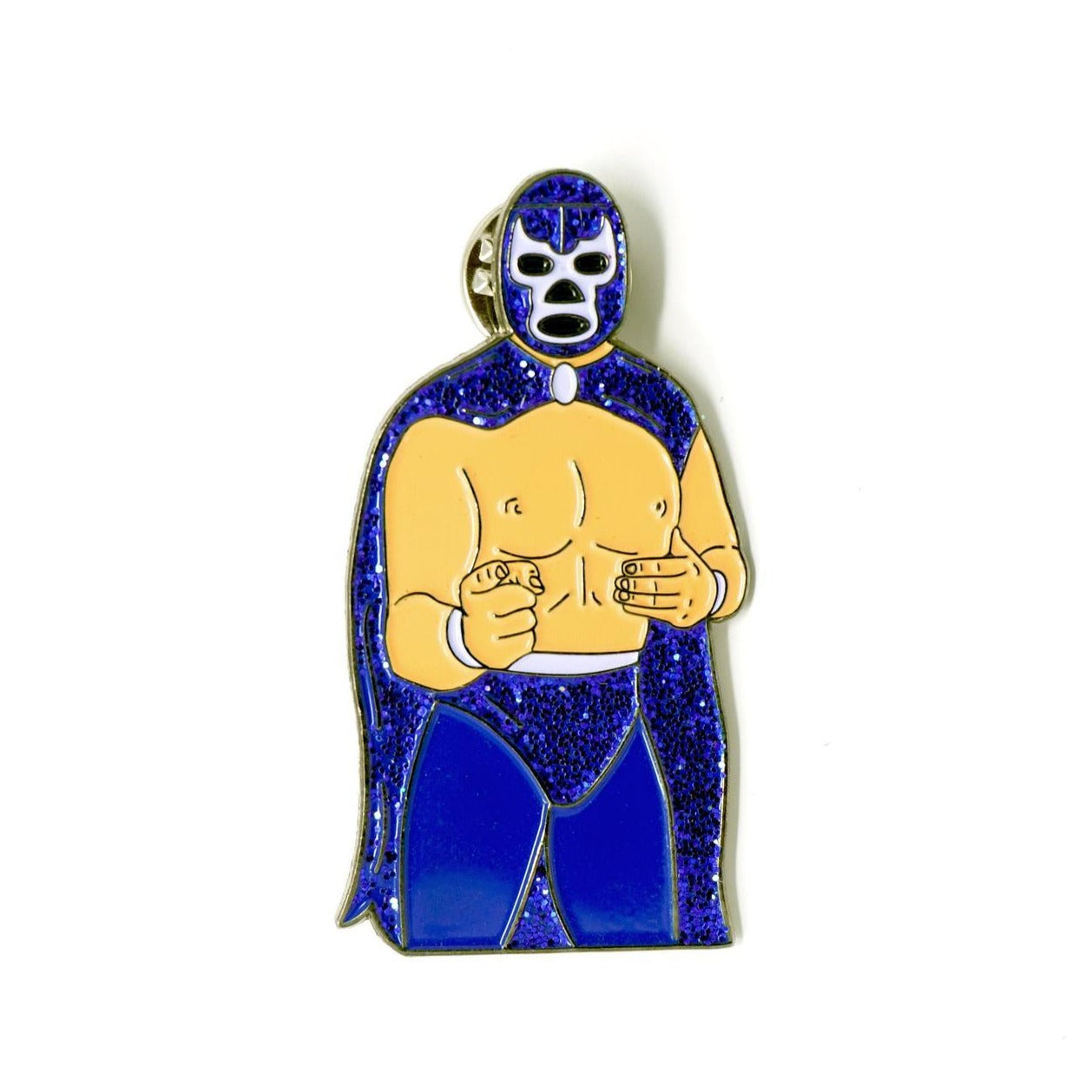 Blue Demon Luchador Pin