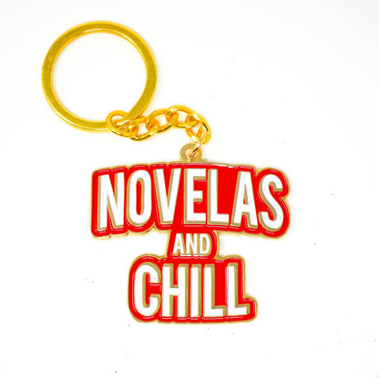 Novelas and Chill Keychain