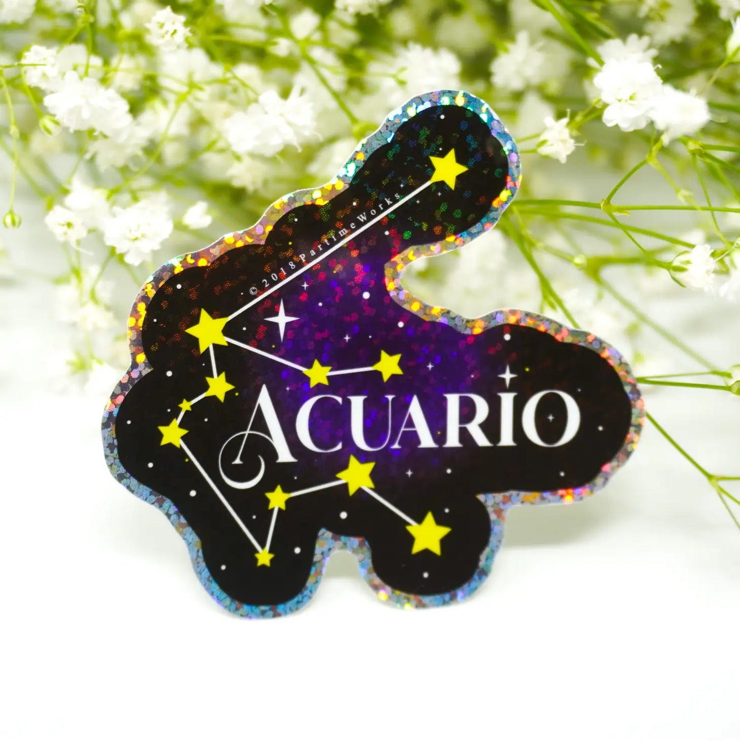 Acuario Horoscopo 3" Sticker