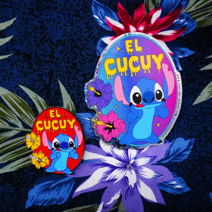 El Cucuy Pin & Sticker Bundle