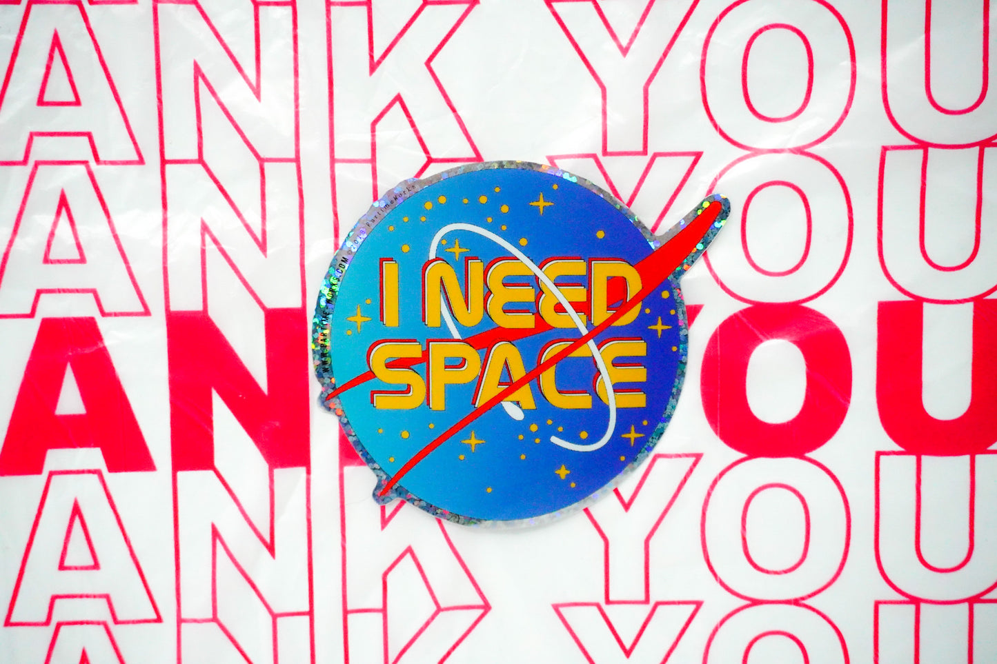 I Need Space 3" Sticker